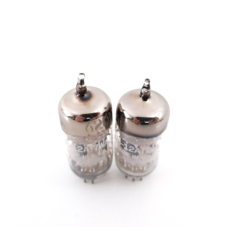 2 X 12AT7WA GENERAL ELECTRIC TUBE. 1950s PROD. 3 MICA. MATCHED PAIR 6. CH100