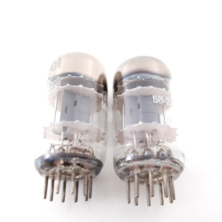 2 X 12AT7WA GENERAL ELECTRIC TUBE. 1950s PROD. 3 MICA. MATCHED PAIR 6. CH100