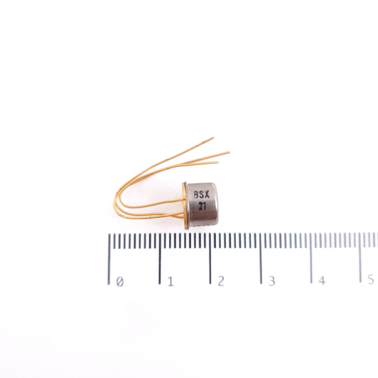 1 X BSX21 GOLD TO-39 TRANSISTOR. NOS....