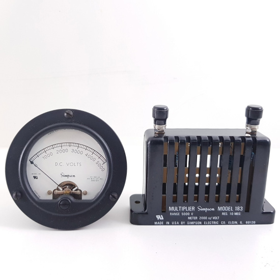 1 X SIMPSON ANALOG PANEL METER 0-5000...
