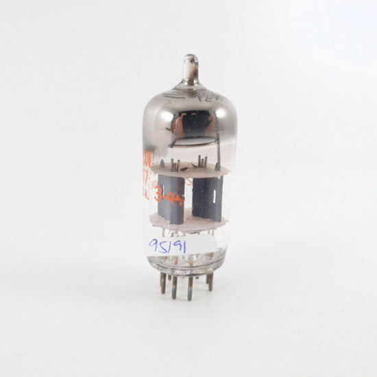 1 X JRP 12AT7 RAYTHEON TUBE. D-G. GREY PLATES. 1960s PRODUCTION. CU  ENA