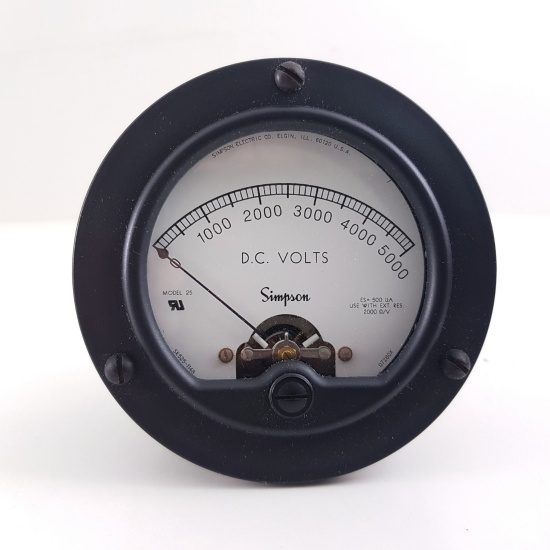 1 X SIMPSON ANALOG PANEL METER 0-5000...