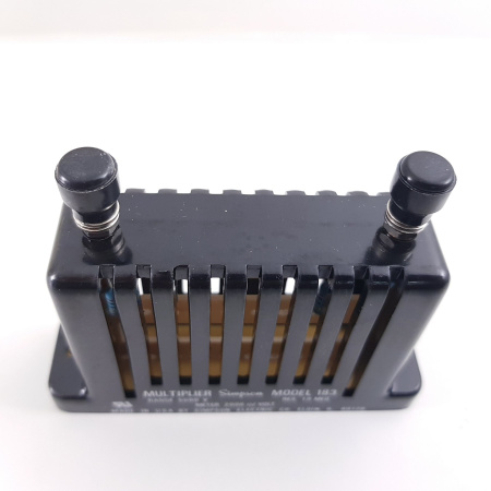 1 X SIMPSON ANALOG PANEL METER 0-5000 DCV + 1 X  SIMPSON MULTIPLIER MODEL 183 5000v