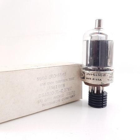 1 X JAN 6146W RAYTHEON TUBE. NOS/NIB.RCB385