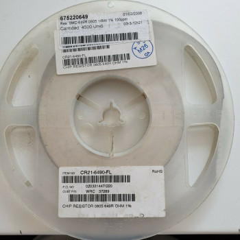 10 x 649R 1/8W 1% 100PPM SMD ASJ RESISTOR. (R325) CA394U1500F220721