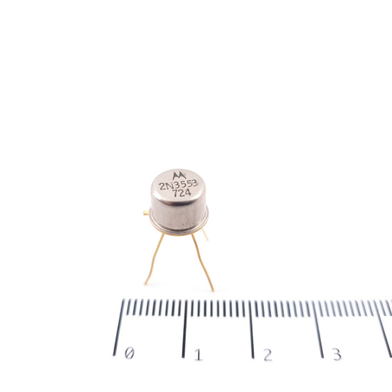1 X 2N3553 GOLD MOTOROLA TRANSISTOR....
