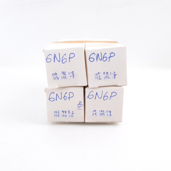 4 X 6N6P / 6Н6П TUBE. 1970s RUSSIAN...