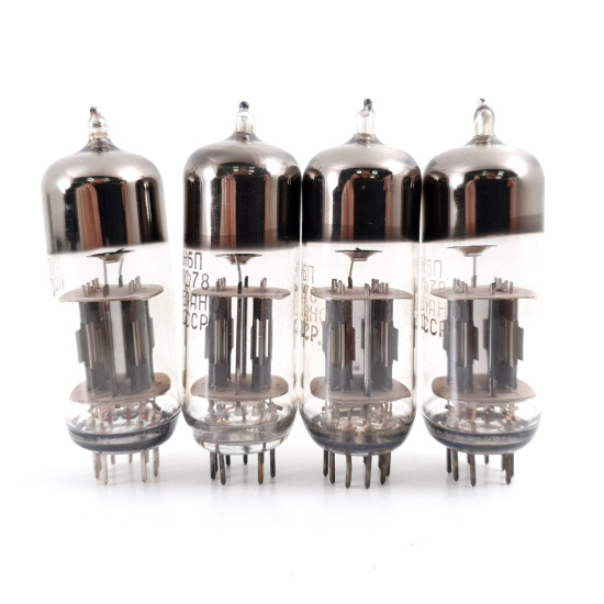 4 X 6N6P / 6Н6П TUBE. 1970s RUSSIAN...