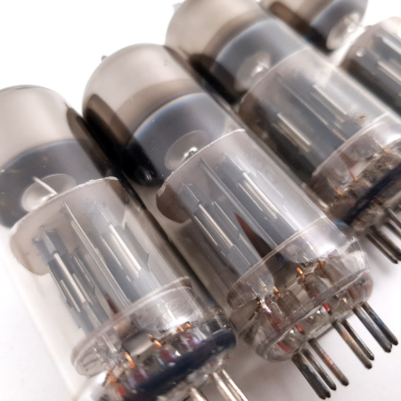 4 X 6N6P / 6Н6П TUBE. 1970s RUSSIAN PROD. GOLD GRID. MATCHED QUAD. CB391