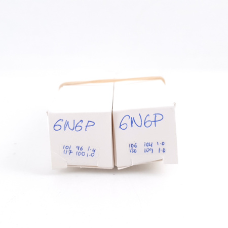 2 X 6N6P / 6Н6П TUBE. 1970s RUSSIAN PROD. GOLD GRID. MATCHED PAIR. CB391