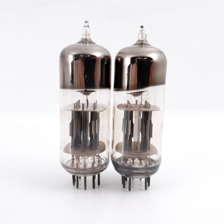 2 X 6N6P / 6Н6П TUBE. 1970s RUSSIAN PROD. GOLD GRID. MATCHED PAIR. CB391