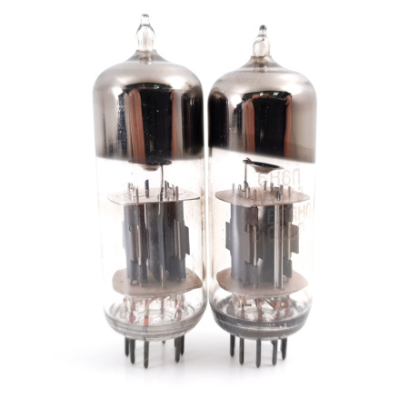 2 X 6N6P / 6Н6П TUBE. 1970s RUSSIAN PROD. GOLD GRID. MATCHED PAIR. CB391