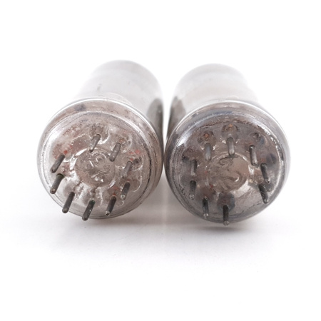 2 X 6N6P / 6Н6П TUBE. 1970s RUSSIAN PROD. GOLD GRID. MATCHED PAIR. CB391