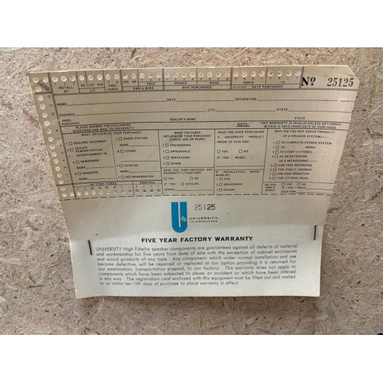 LTV UNIVERSITY SENIOR 66 SPEAKER...