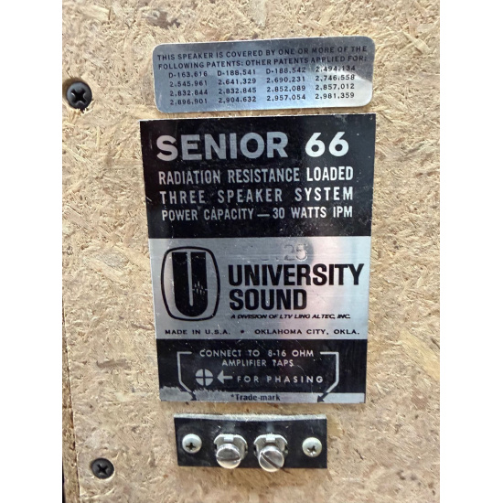 LTV UNIVERSITY SENIOR 66 SPEAKER...