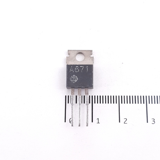 1 X 2SA671 HITACHI TRANSISTOR. NOS....