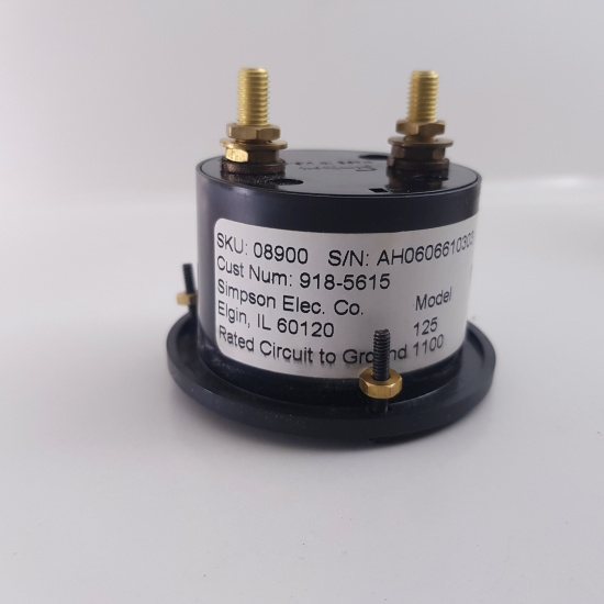 1 X SIMPSON ANALOG PANEL METER 125A...