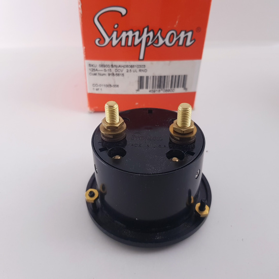 1 X SIMPSON ANALOG PANEL METER 125A...