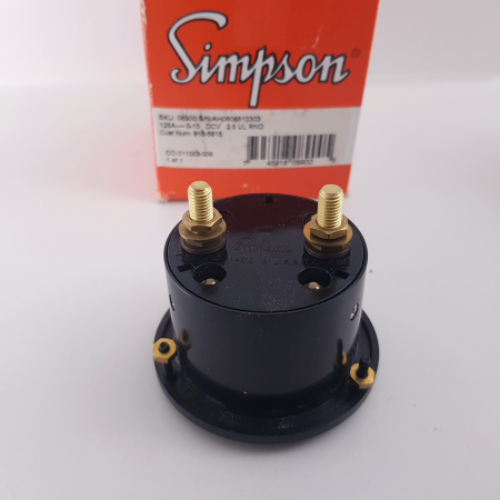 1 X SIMPSON ANALOG PANEL METER 125A 0-15 DCV VOLTS AMMETERS. MODEL 125. RCB365