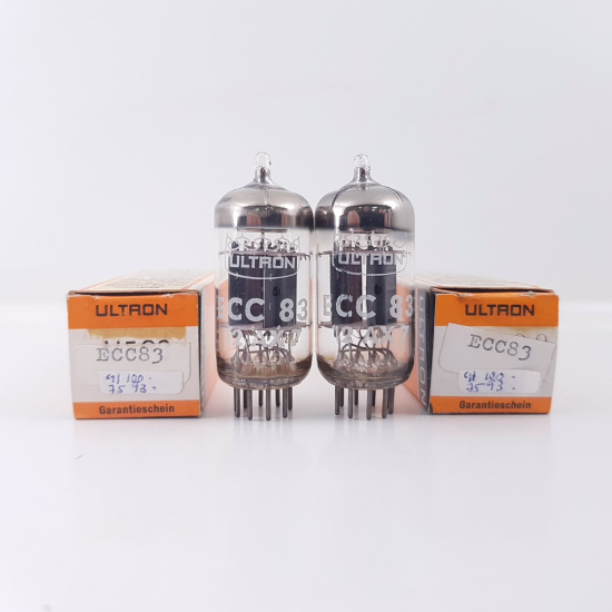 2 X ECC83 / 12AX7 ULTRON TUBE....