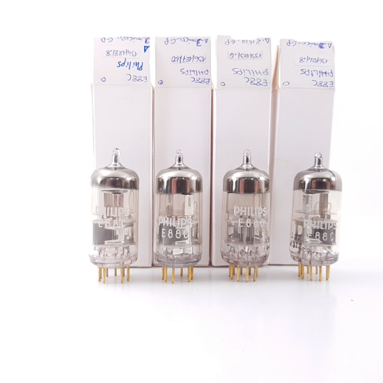 4 X E88C / 8255 SINGLE TRIODE PHILIPS...