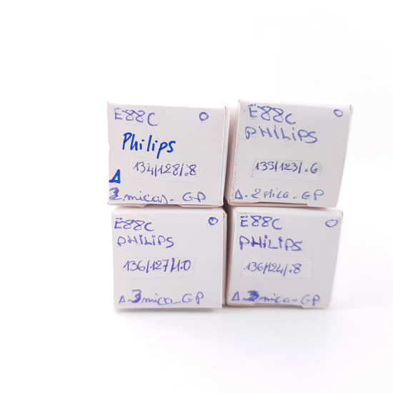 4 X E88C / 8255 SINGLE TRIODE PHILIPS...