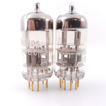 4 X E88C / 8255 SINGLE TRIODE PHILIPS TUBE. 1960s PROD. 3MICA. SQ. HIGH GAIN. MATCHED QUAD. 25. CH78