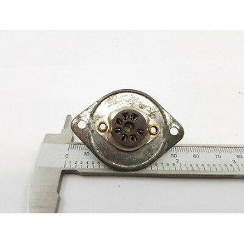 7 PINS BAQUELITSOCKET TUBE WITH METAL PLATE. ZOCALO 7 PINS CON PLACA METAL. ZO19