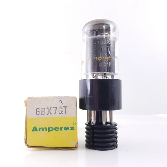 1 X 6BX7GT AMPEREX TUBE. NOS/NIB....