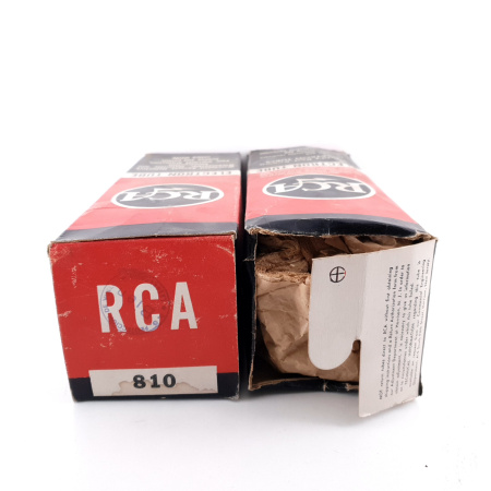 2 X 810 RCA TUBE. 1960s PRODUCTION. NOS/NIB.
