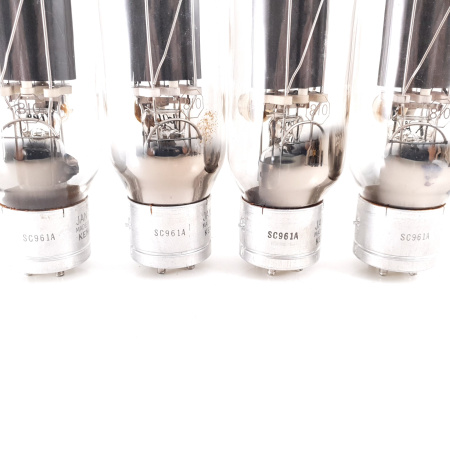 4 X JAN 810 KEN-RAD TUBE. 1950s PRODUCTION. BLACK PLATES. NOS/NIB.