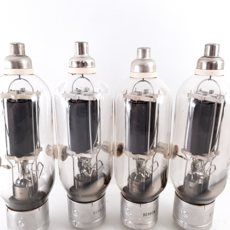 4 X JAN 810 KEN-RAD TUBE. 1950s PRODUCTION. BLACK PLATES. NOS/NIB.