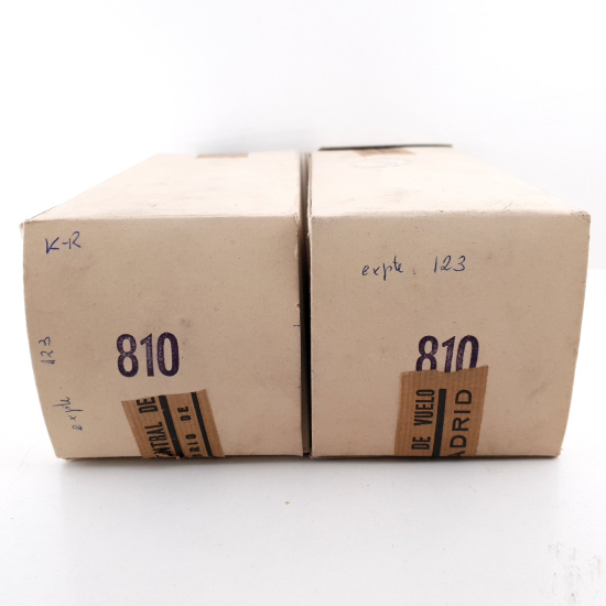 2 X JAN 810 KEN-RAD TUBE. 1950s...