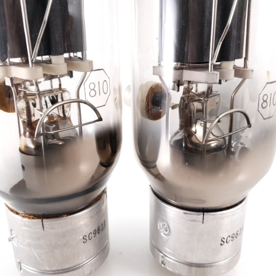 2 X JAN 810 KEN-RAD TUBE. 1950s...