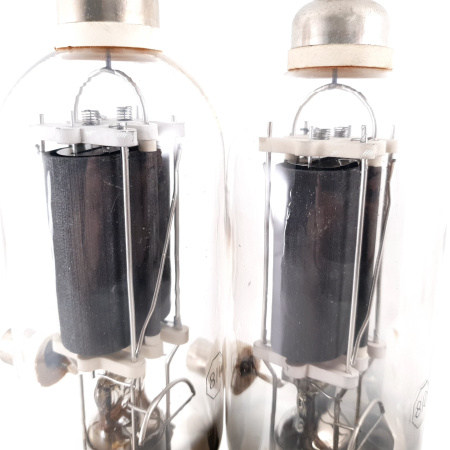 2 X JAN 810 KEN-RAD TUBE. 1950s PRODUCTION. BLACK PLATES. NOS/NIB.