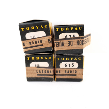 4 X 6J5 TORVAC TUBE....