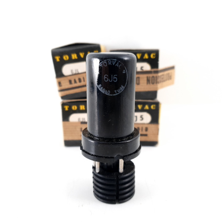 4 X 6J5 TORVAC TUBE. BRITISH PRODUCTION. NOS/NIB. MATCHED QUAD. CB328