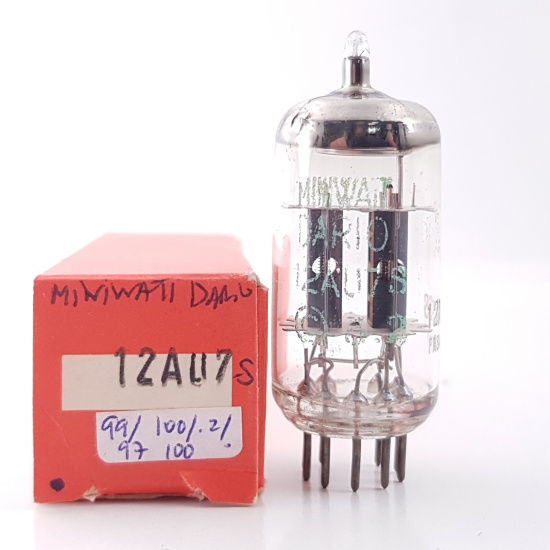 1 X 12AU7S MINIWATT DARIO TUBE. NOS....
