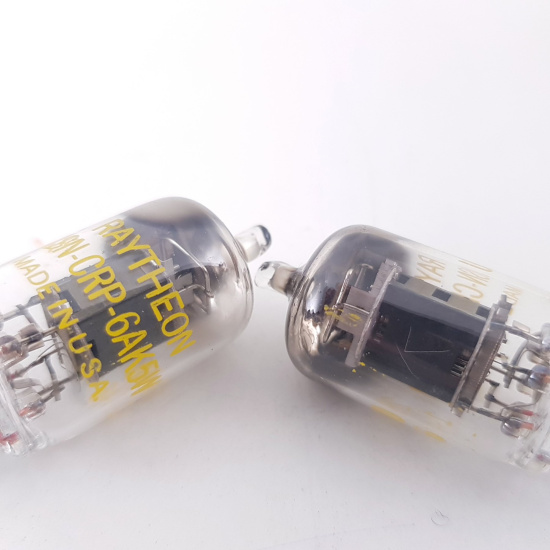 2 X 6AK5W RAYTHEON TUBE. 1950s ARMY...