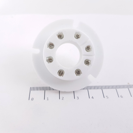 1 X LS50 TUBE SOCKET. 8 PINS CERAMIC SOCKET, FOR LS50 / GU50 TUBE. ZOC2