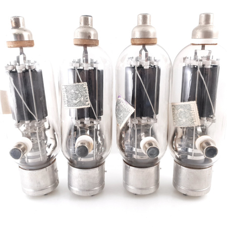 4 X JAN 810 RCA TUBE. BLACK PLATES. 1950s PRODUCTION. NOS/NIB.