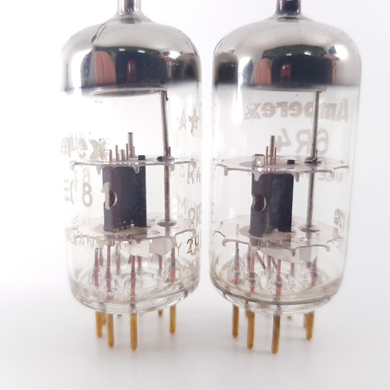 2 X 6R4 / EC81 AMPEREX TUBE. 1960s...