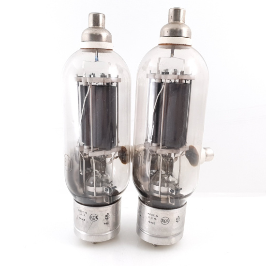 2 X JAN CRC 810 RCA TUBE. BLACK...