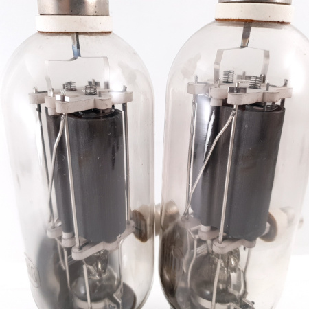 2 X JAN CRC 810 RCA TUBE. BLACK PLATES. 1950s PRODUCTION. NOS/NIB.