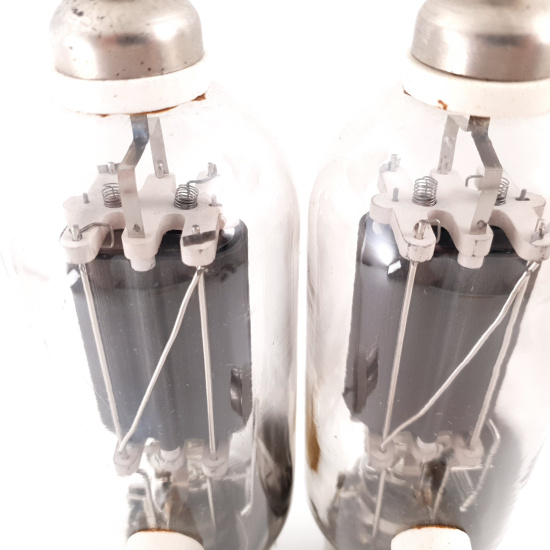 2 X JAN CRC 810 RCA TUBE. BLACK...