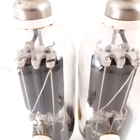 2 X JAN CRC 810 RCA TUBE. BLACK PLATES. 1950s PRODUCTION. NOS/NIB.