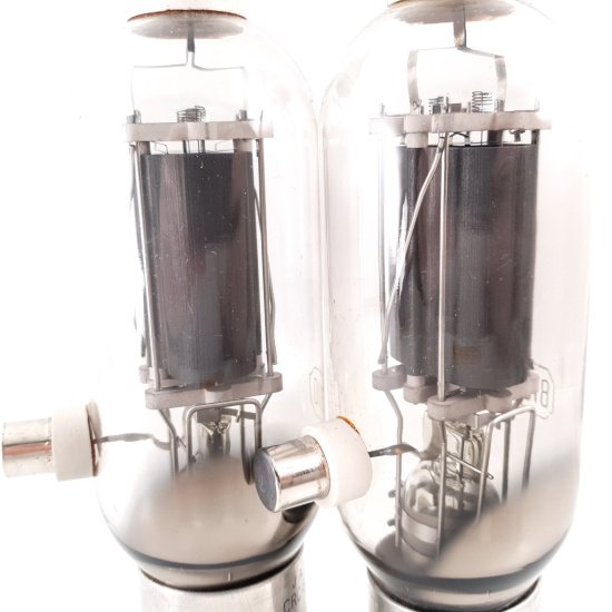 2 X JAN CRC 810 RCA TUBE. BLACK...