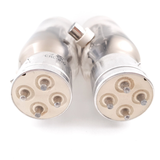 2 X JAN CRC 810 RCA TUBE. BLACK...