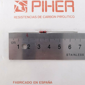 2 X 1/4W 12R 2% 1970S VINTAGE PIHER RESISTOR. NOS. C1800U1250F220121