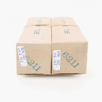 2 X 6211 GE TUBE. DUAL SIDE GETTER. CLEAR TOP. MATCHED PAIR. CP  ENA